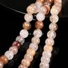 Jingde Natural Red Rutilated Quartz Beads Bracelet DIY Jewelry Accessories