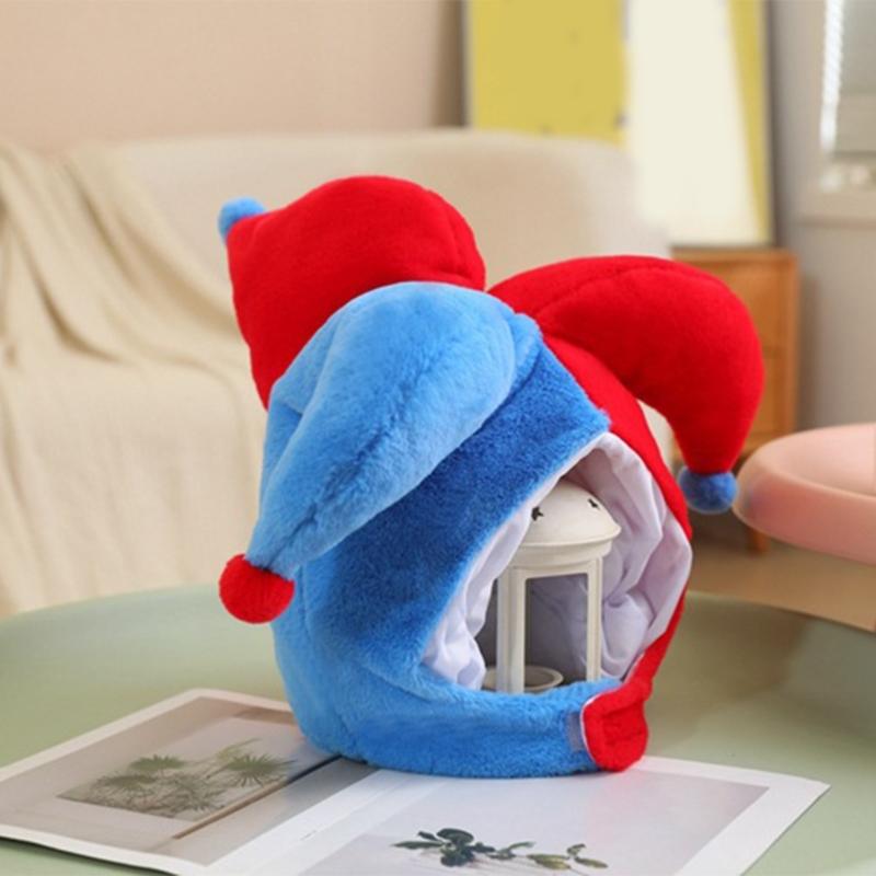 Personality Accessory Hat Artistic Youth Hats Simple Street Hat Plush Clowns Hats for Halloween Costume