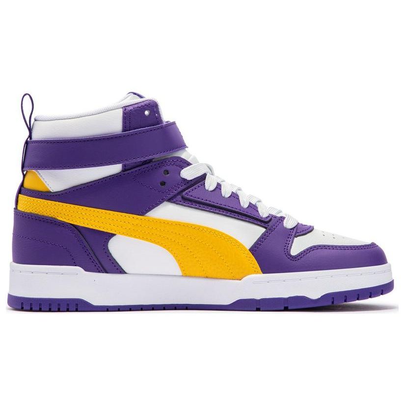 Puma Rebound Mid Casual Sneakers Purple White Unisex 385839-04