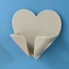 Heart Power Cord Plug Bracket Wall Mounted Cartoon Adhesive Hook Socket Storage Rack Holder Home organizer