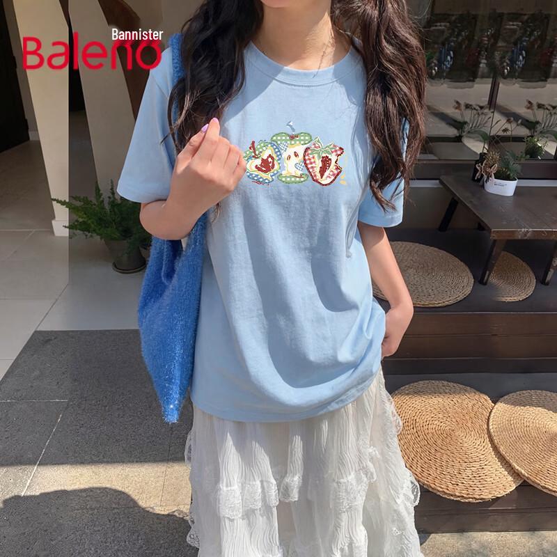 Baleno Women s Relaxed Fit Cotton Graphic T-Shirt 2XL