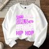 Kids Crewneck Sweatshirt, Cool Hip Hop Dancing Girls Print