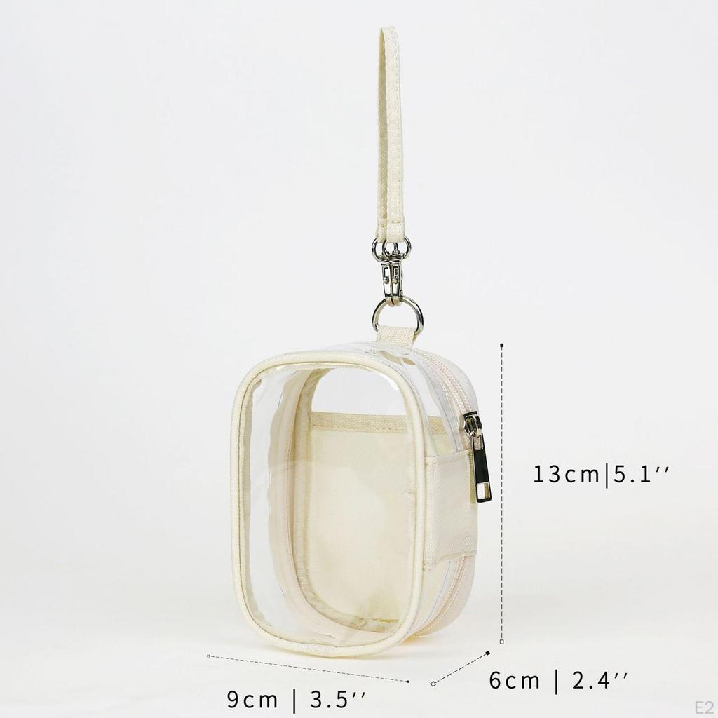 Clear Figure Display Bag Case for Figures Transparent Small Doll Storage Zipper