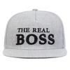 Unisex THE REAL BOSS Embroidery Hip-hop Hats Spring Autumn Outdoor Adjustable Casual Baseball Caps Trucker Caps Sunscreen Hat