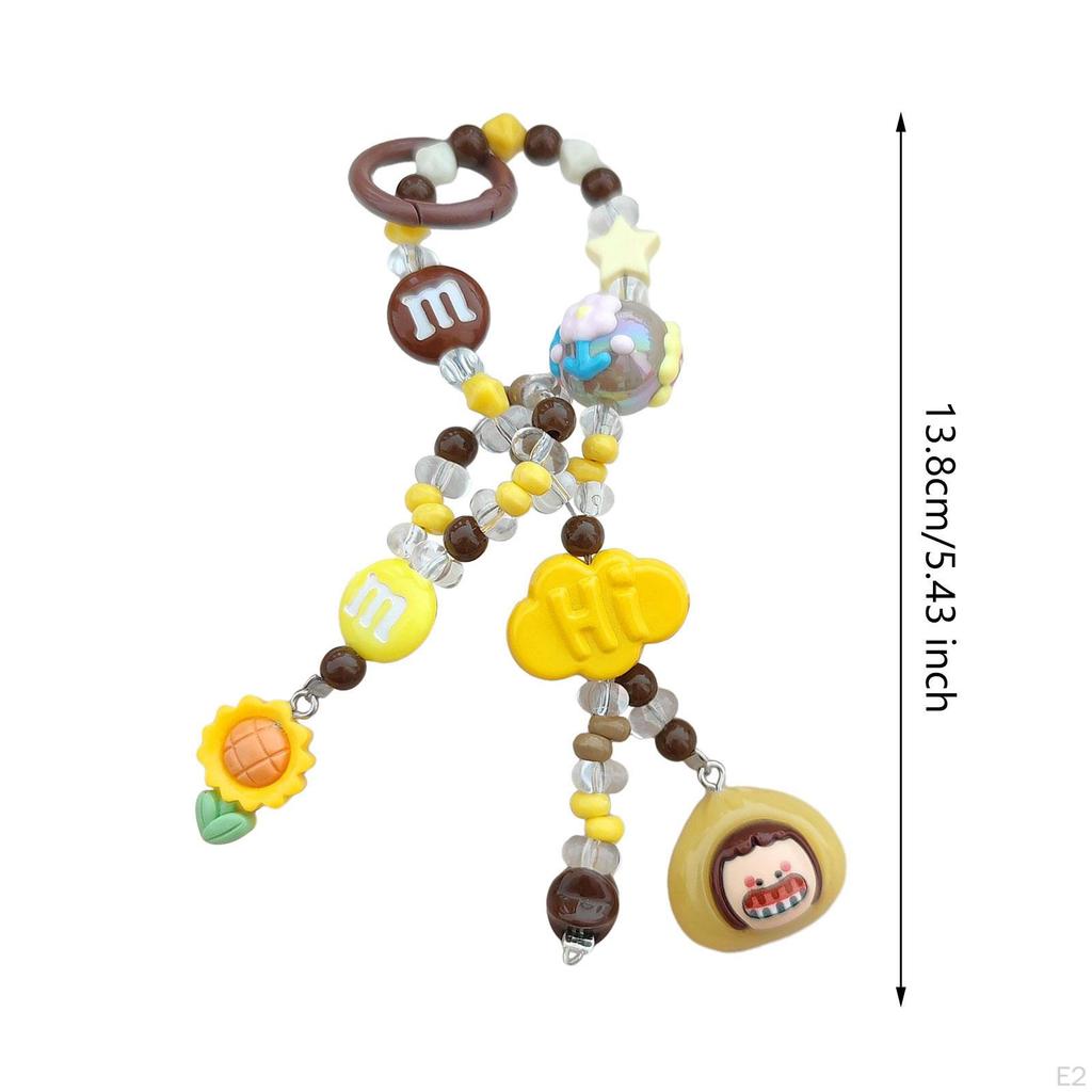 Beaded Phone Strap Women Gift Decorative Creative Hanging Ornament Keychains
