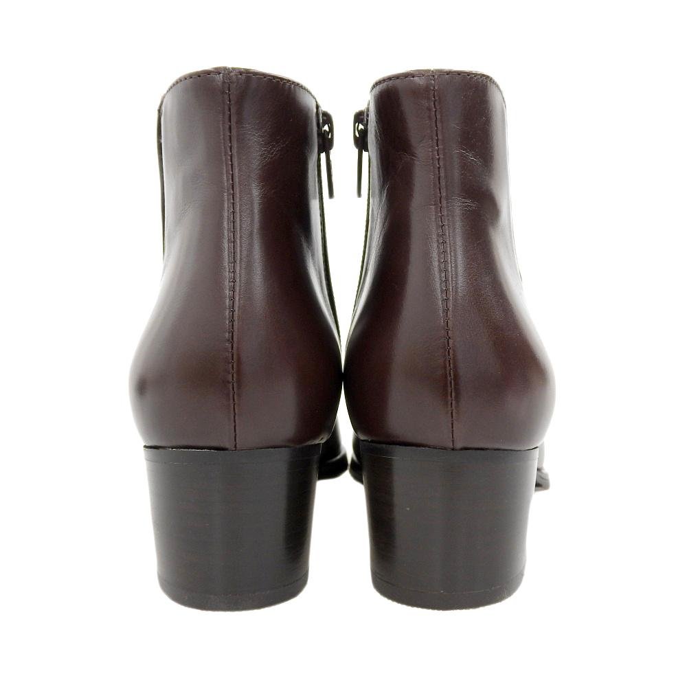 Luca Grossi Damskie brązowe skórzane botki do kostki, rozmiar 36 buty 36 BrązowyUżywane