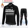 Winter Team Cycling Clothing Thermal Fleece Cycling Clothes Men Jersey Suit Outdoor Riding Bike Ropa Ciclismo MTB Bib Pants Set