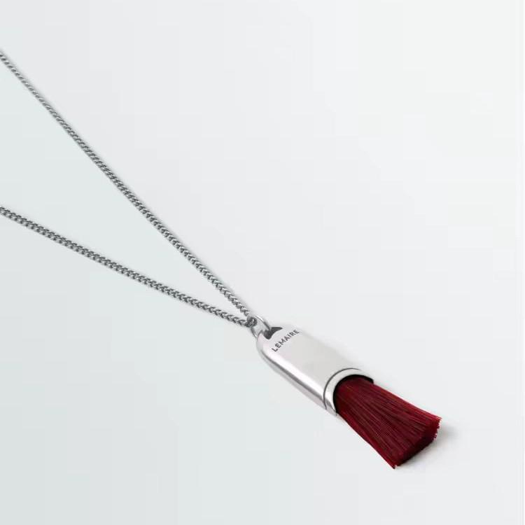 Осенне-зимнее колье-подвеска с кисточкой из конского волоса в стиле блогера