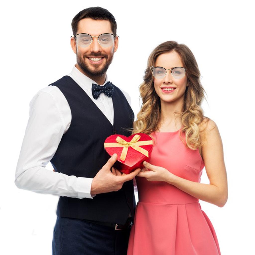 Blått lysblokkerende briller Fotokromatiske solbriller Dataspillbriller Klassisk halvinnfatning