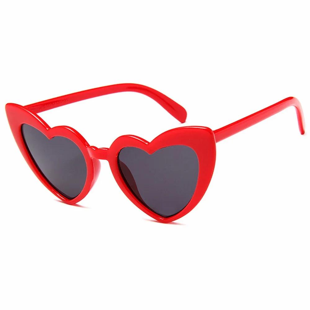 

MUSELIFE Love Heart Sunglasses with Big Frame - Fashion Cute Sexy Retro Cat Eye Vintage SunGlasses for Women As Picture