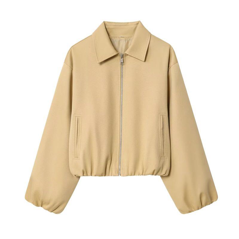 Araltay New Arrival Fashion Style Women's Fashion All-Match Puffy Hem Short Jacket Outwear 83720268
