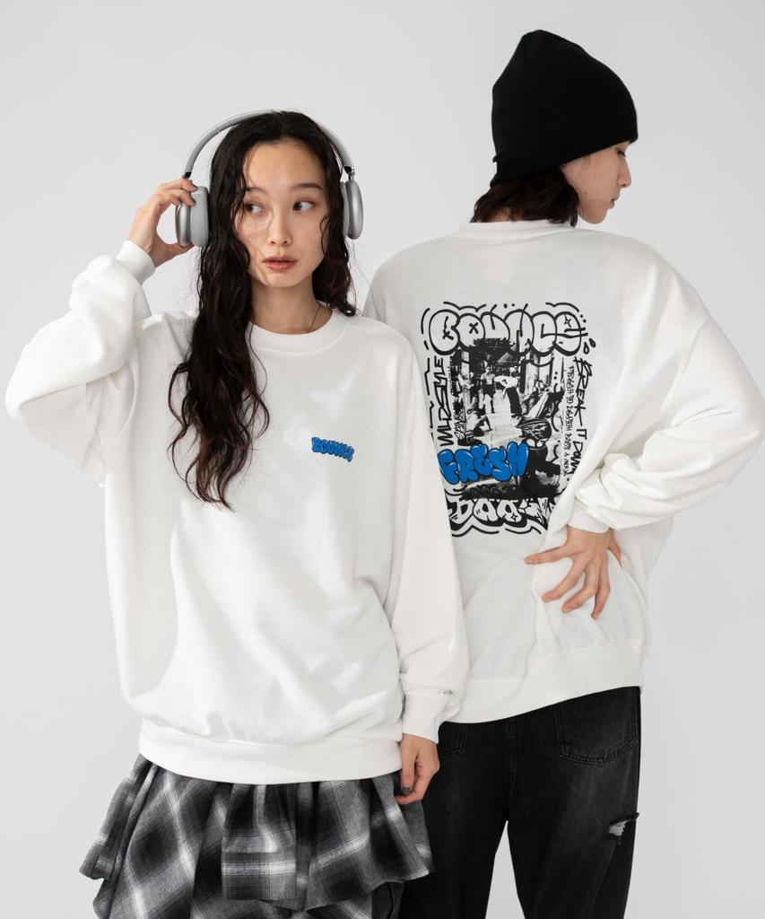 WEGO Graphic Pullover Long Sleeve Sizes Pattern 17 Men's Sweatshirt, Top, S-XL, Fall/Winter, Gift,