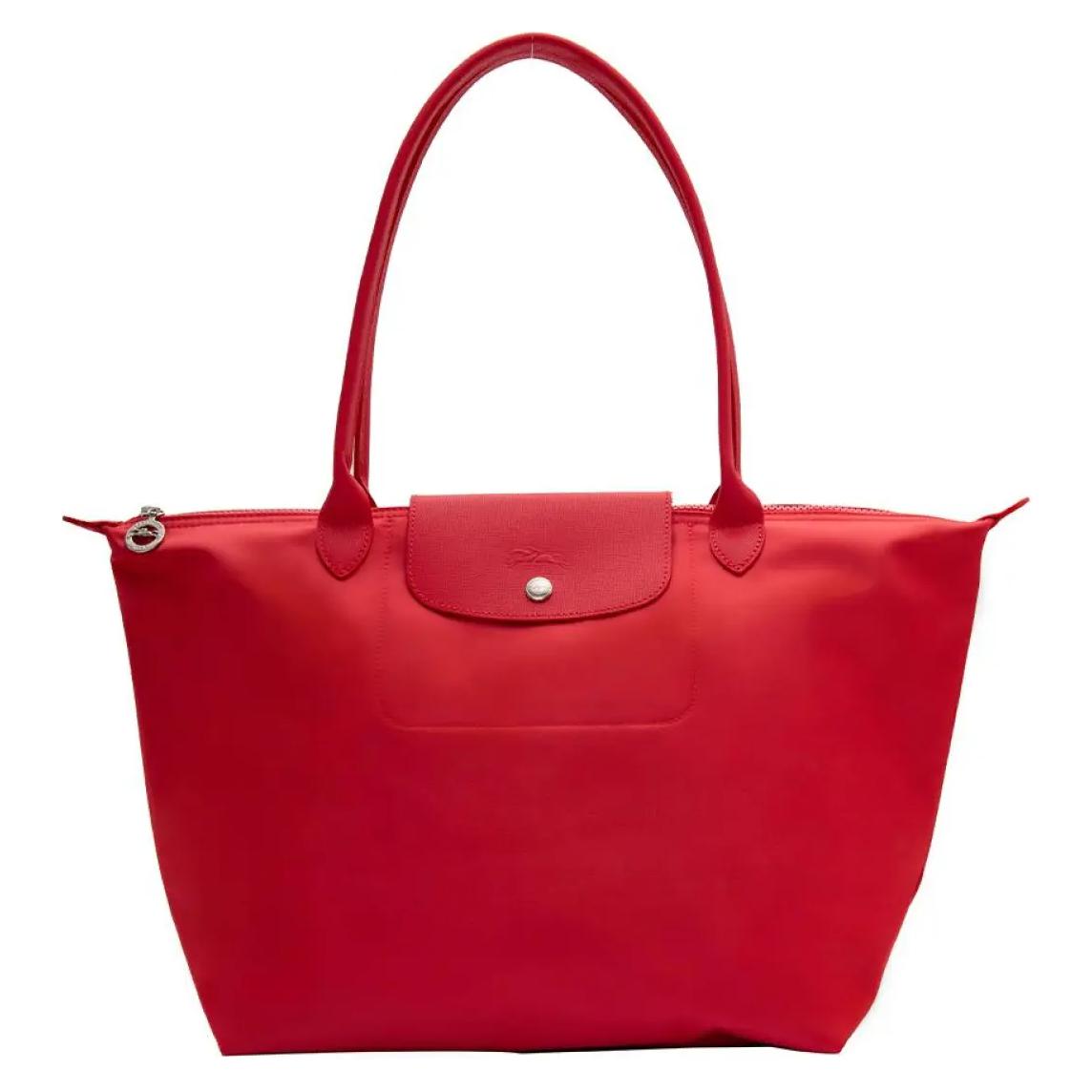

Longchamp Solid Color Minimalist Zipper Tote Shoulder Bag Women handbags Pink L1899578A27 Basic Set (Bag)