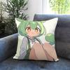 popular virtual singer Zundamon Cushion Cover Comfortable Reversible Pillow Cover Ideal for Car Sofa Bedroom  Beyond