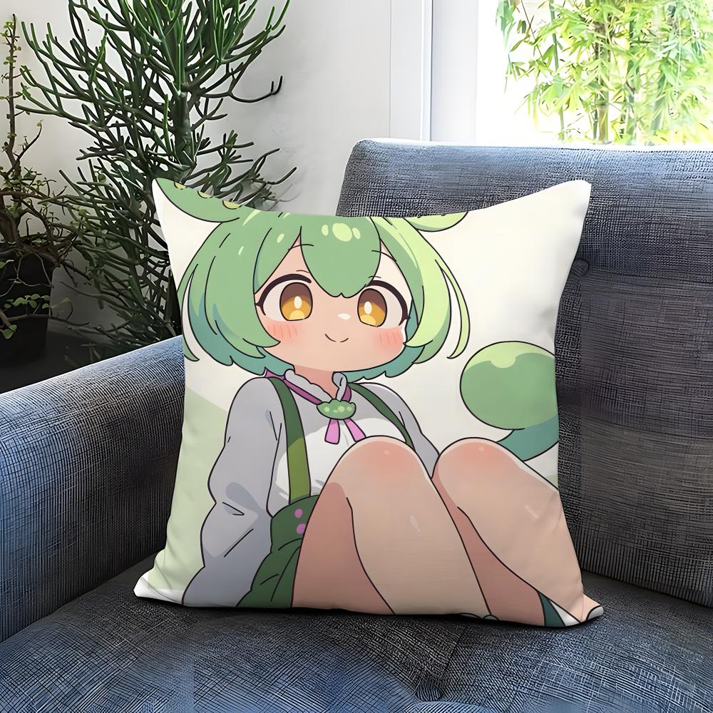 popular virtual singer Zundamon Cushion Cover Comfortable Reversible Pillow Cover Ideal for Car Sofa Bedroom Beyond