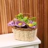 1Pc 1/12 Dollhouse Simulation Flower Plant Potted Dollhouse Mini Home Decoration Dolls House Micro Landscape Plant Accessories