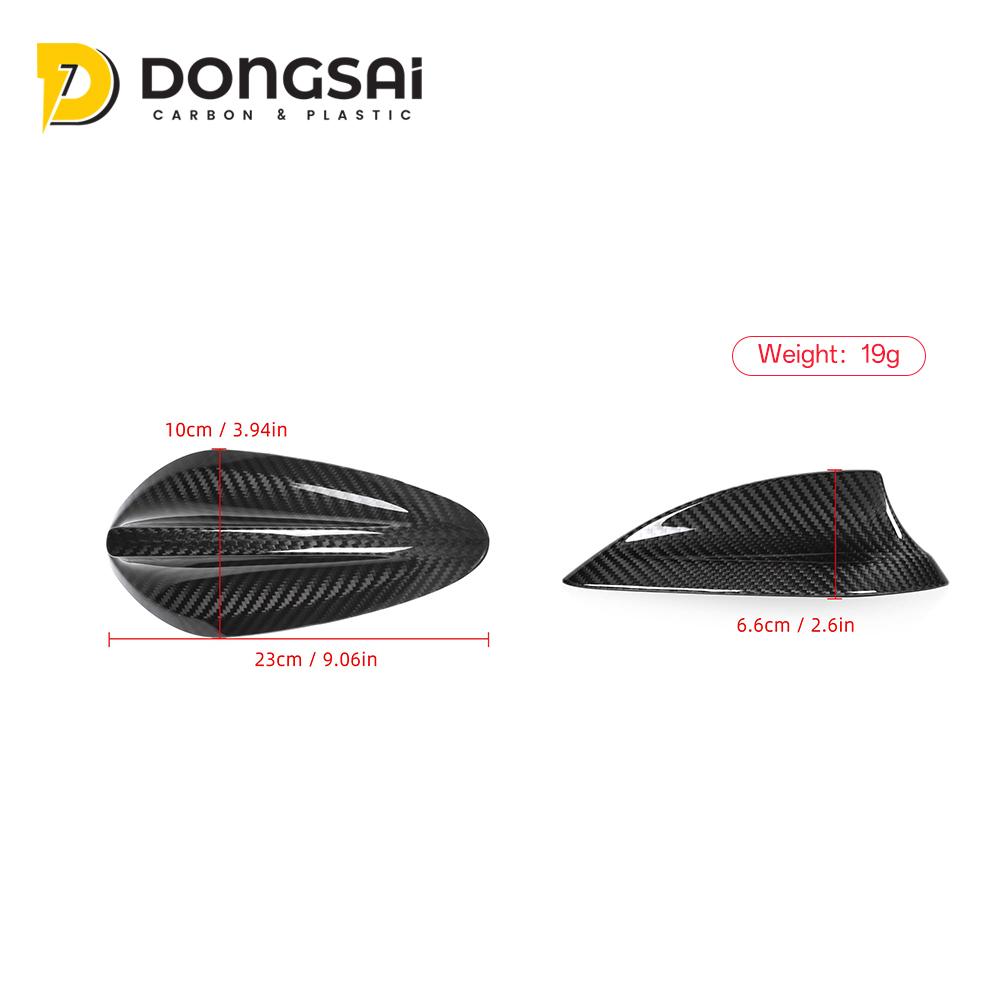 Real Dry Carbon Shark Fin Antenna Cover for BMW X5 F20/F21/F45/F46/F31/F26/F40/F48/F39/F15/F85 Car Exterior Accessories Bumper