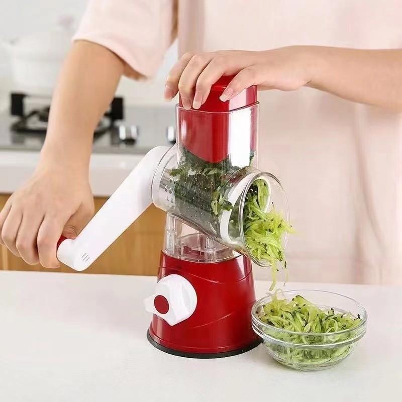 Rotary 3in1 Food Slicer Chopper Cheese Grater Fruit Vegetable Cutter Shredder