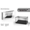 Minifigure Display Box: Black Base with Detachable Clear Panel, Dustproof, DIY Assembly