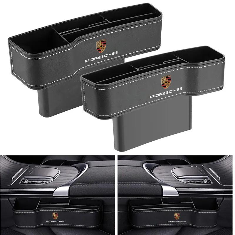 2 ks Multifunkční organizér na sedadlo do auta Úložný box do mezery sedadla Pro Porsche 911 918 928 944 968 Boxster Carrera-GT Cayenne Macan Panamera