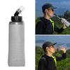 Soft Flask Running Bottles Portable Handheld Soft Folding Water Bottle Running Flask for Sports Hiking Hydrations Pack