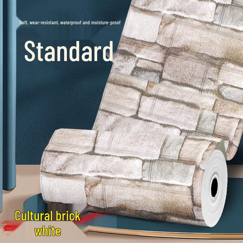 

3D Самоклеючий Водонепроникний Рулон Настінної Наклейки для Ремонту Спальні 35cm x 10m