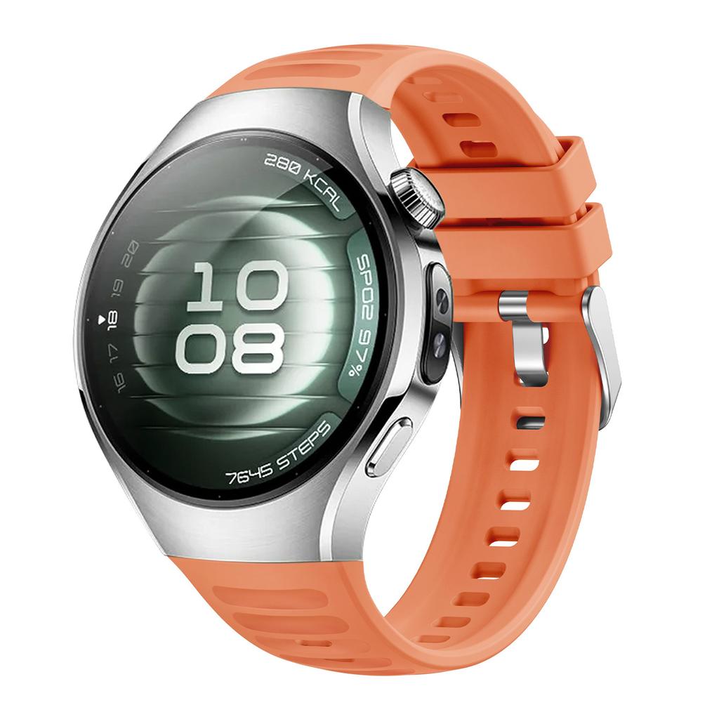 Original Silicone Strap For Huawei Watch 5 42MM No Gaps Rubber Sport Band For Huawei Watch 5 46mm Business Quick Release Band