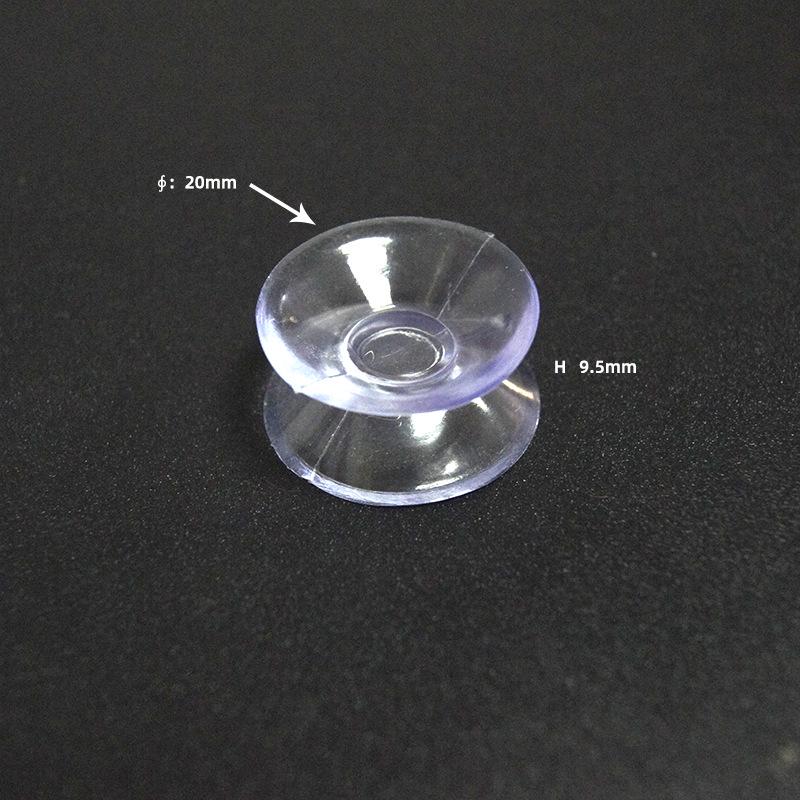 Double-Sided 2cm/3cm Transparent PVC Anti-Slip Suction Cup for Glass