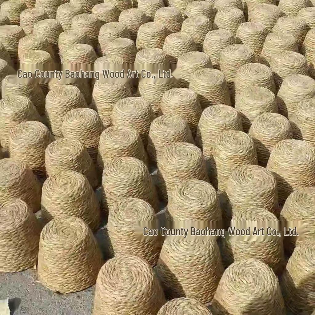 Nordic Handmade Rattan Flower Pot Cover - Woven Straw Basket for Plants and Decorative Storage in Living Room or Balcony
