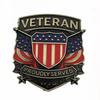 U.S. Military Veteran Badge Car Sticker 3D American 1776 Commemorative Medal Metal Sticker for Car Truck SUV Etc...