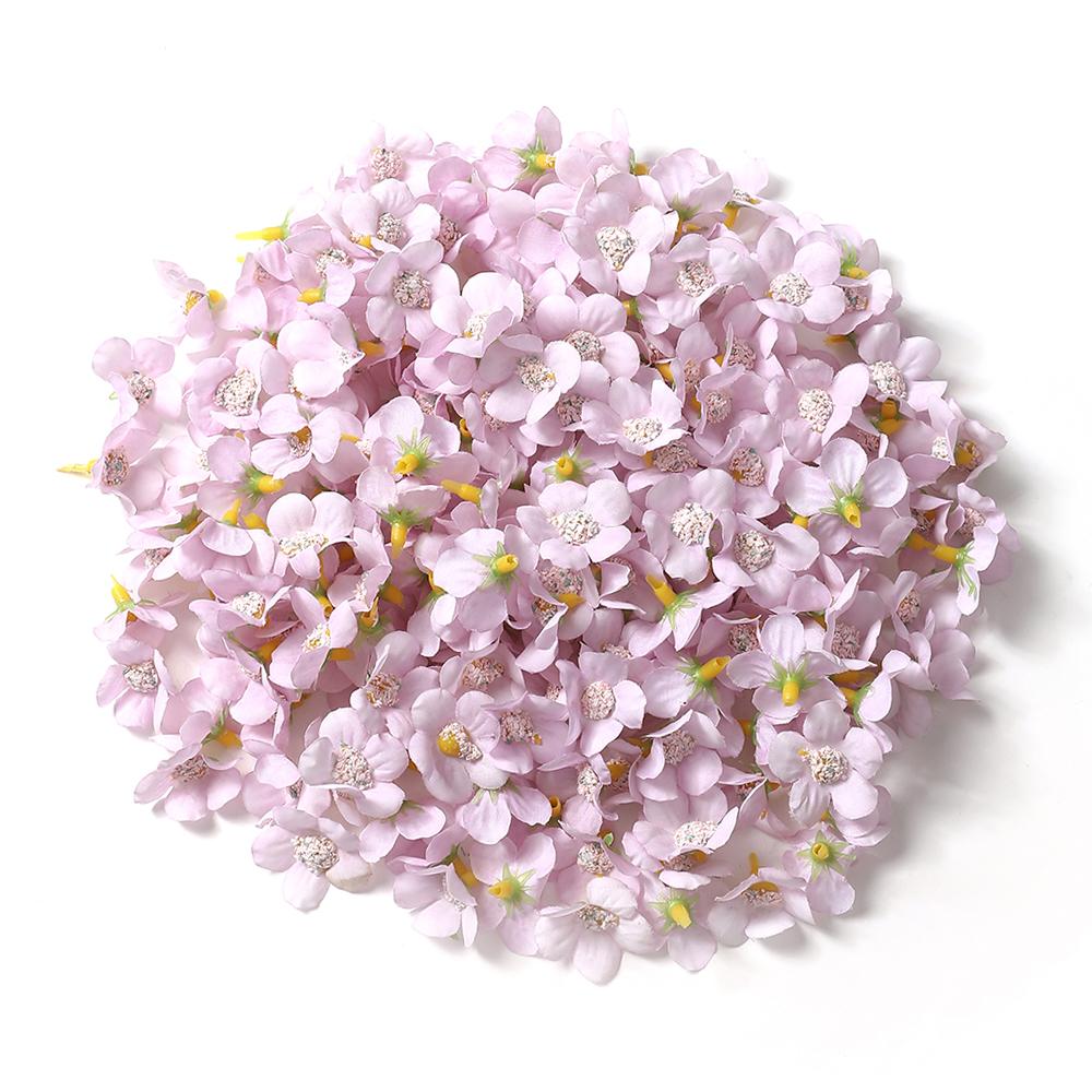 50/100Pcs 2cm Daisy Artificial Flowers Head Small Silk Multicolor Fake Flower Crown For Wreath DIY Craft Home Wedding Decoration