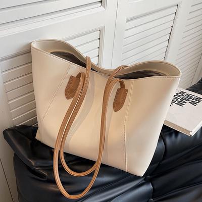 Damen Große Tasche Vielseitige Handtasche Schultertasche Hochwertige Textur Schulpendler Tragetasche