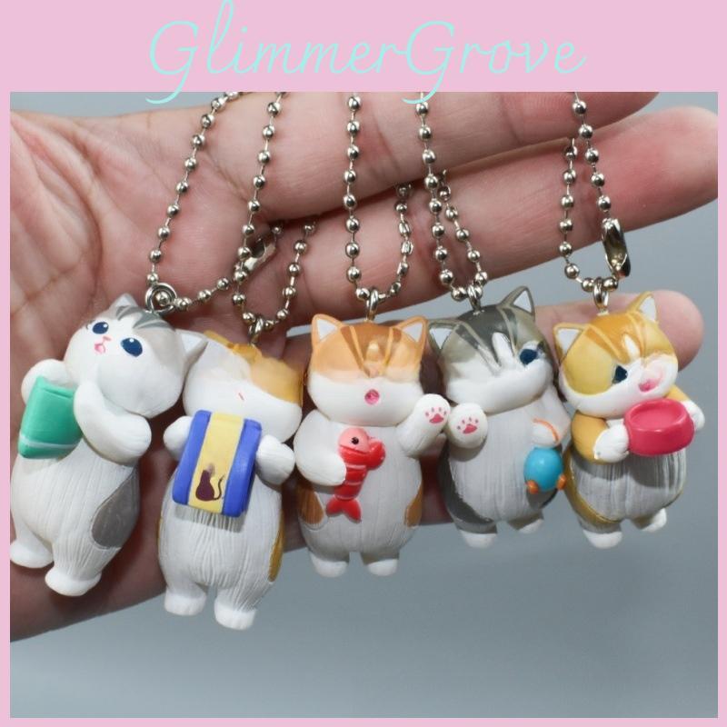 Fushan Cat Keychain With Foodshaped Pvc Charm For Collectors And Gift Giveaways