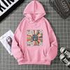 American hooded sweater women's autumn and winter Korean version fashion oversize loose coat women's clothing