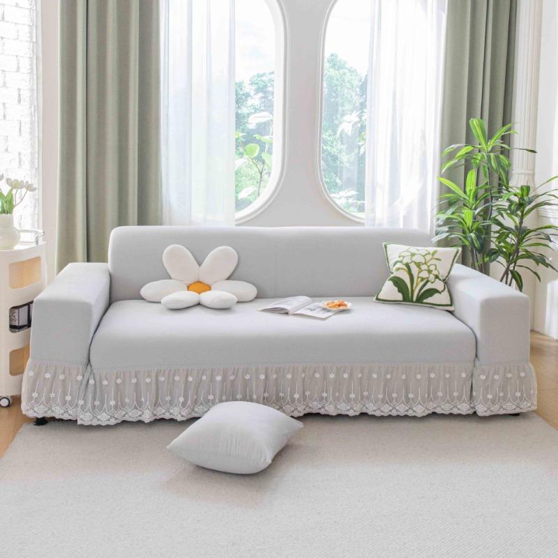Elastic Pleated Skirt Sofa Cover All-Inclusive Sofa Cover Universal Simple Modern Sofa Protective Cover Suitable For Living Room