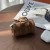 Mini Bucket Bag Coin Purse Genuine Leather Storage Pouch for Earphones Lipstick - Hanging Clip Included Compact Organizer Bag