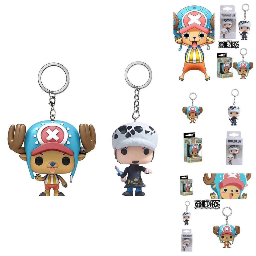 Pop Best-selling One Piece Luffy Anime Pvc Keychain Toy Gift Wholesale