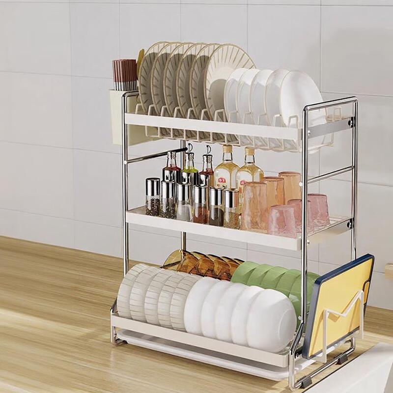 3-Tier Luxury Carbon Steel Dish Drying Rack