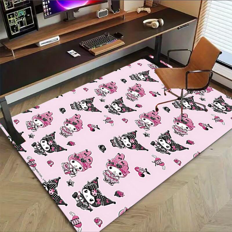 1pc Hello Kitty wallpaper Carpet Anti Slip Polyester Floor Mat for office,Bedroom