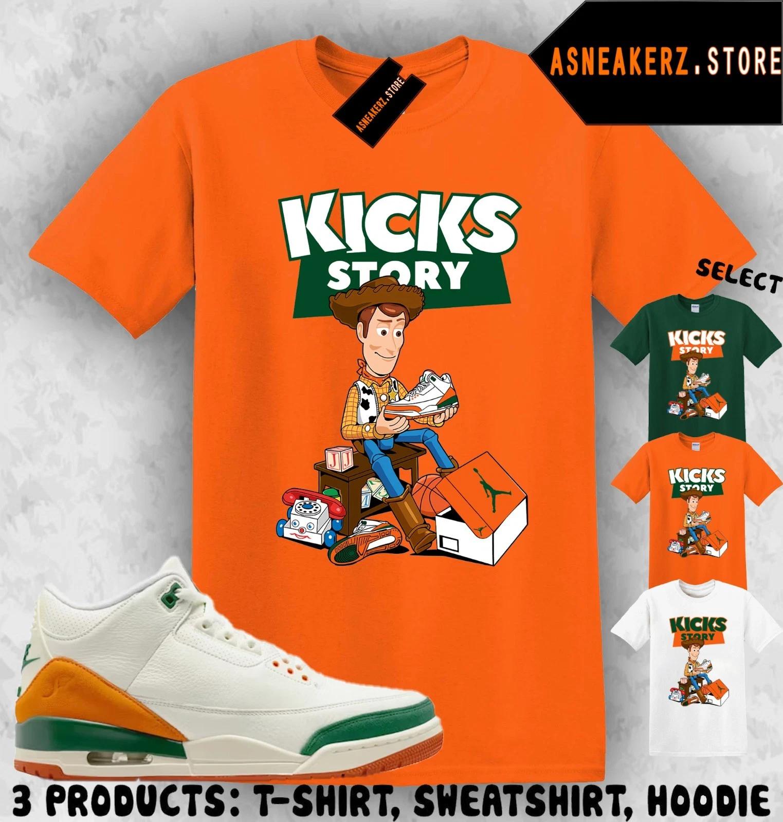 

Shirt To Match SoleFly x AJ 3 Miami Sneaker Matching Sneakerhead Sheriff T-Shirt L