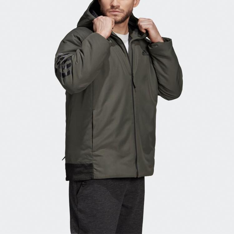adidas Puffer Jacket Winter Men's Dark Earthy Brown DZ1399
