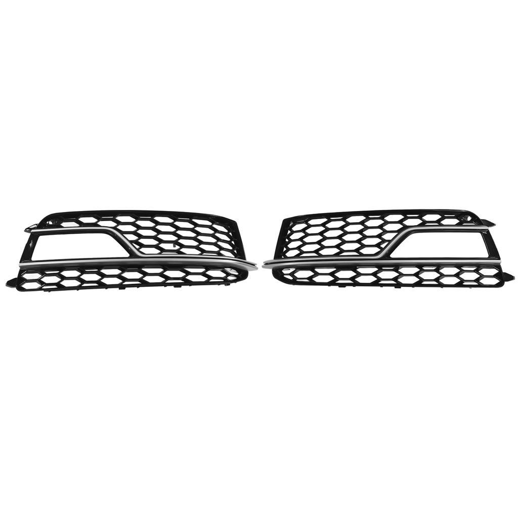 2pcs Front Bumper Fog Light Grille Cover Trim 8T0807681M Car Exterior Decoration Replacement for S5 A5 SLine Models
