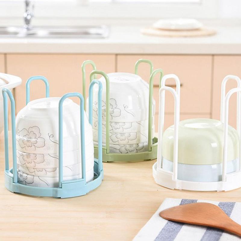 Dinnerware Bowl Plate Holder Drain Rack Storage Stand Drying Shelf Disassemble Kitchen Storage Rack Drainer Display Organizer