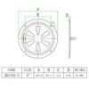 1Pc Stainless Steel 316 Ventilation Blade Plate Opening Closing Panel For Yacht RV Home Improvement Decoration