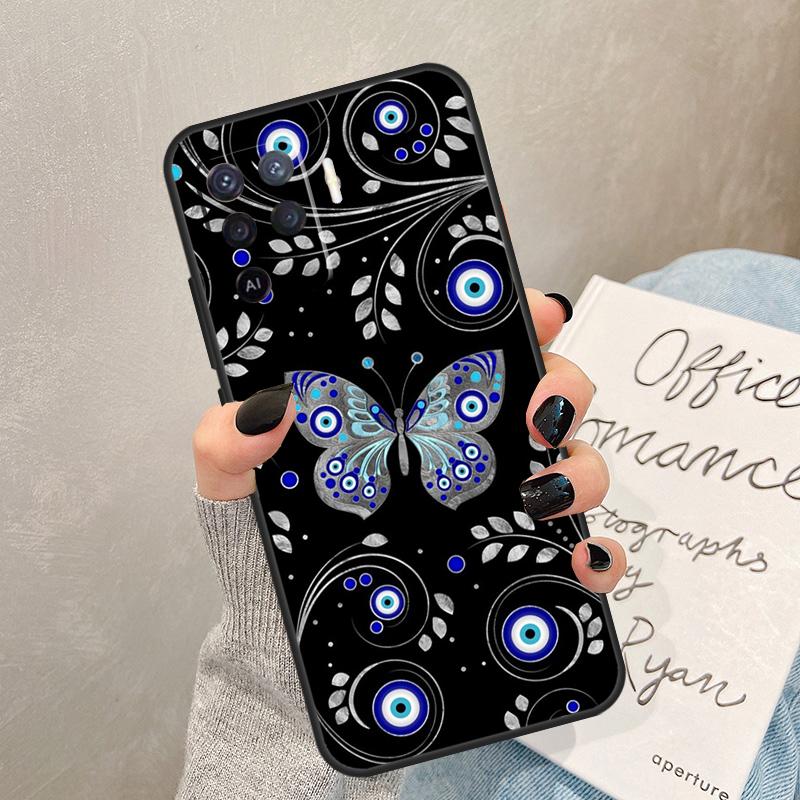 Evil Eye Funda For OPPO A74 A54 A57 A53 S A96 A76 A16 A5 A9 A31 A15 A17 A77 A93 A91 A52 A72 Case
