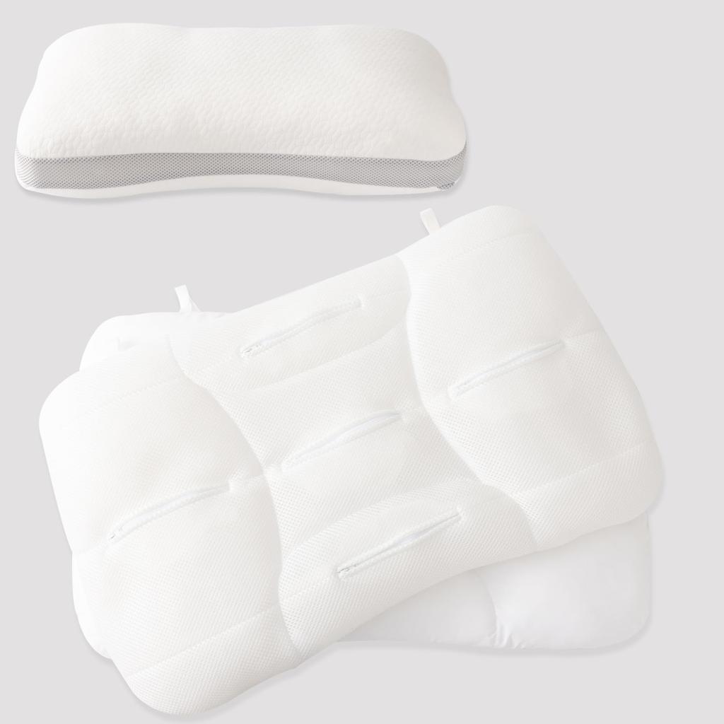 COZYNOVA 2-in-1 Pillow, Neck Pain Relief, Popular, Doctor-Recommended, 5-Position Height Adjustment, Breathable Pipe Pillow for Firm Head and Neck