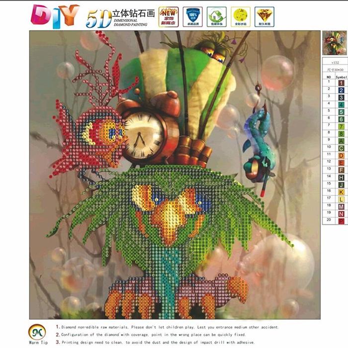 Exquisite Parrot Diamond Painting For Arts And Crafts Wall Decor And Home Decoration
