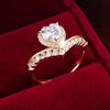 Elegant Crown Design Ring: Stylish High-End Ins Fashion for Women, Light Luxury Queen Style Index Finger Accessory.