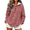 Women's Lightweight Hoodie Leopard Print Sweatshirt Pullover No Pockets