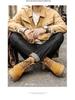Men's Warm High-Top Winter Martin Boots: Trendy, Thick-Soled, Velvet-Lined Workwear Shoes